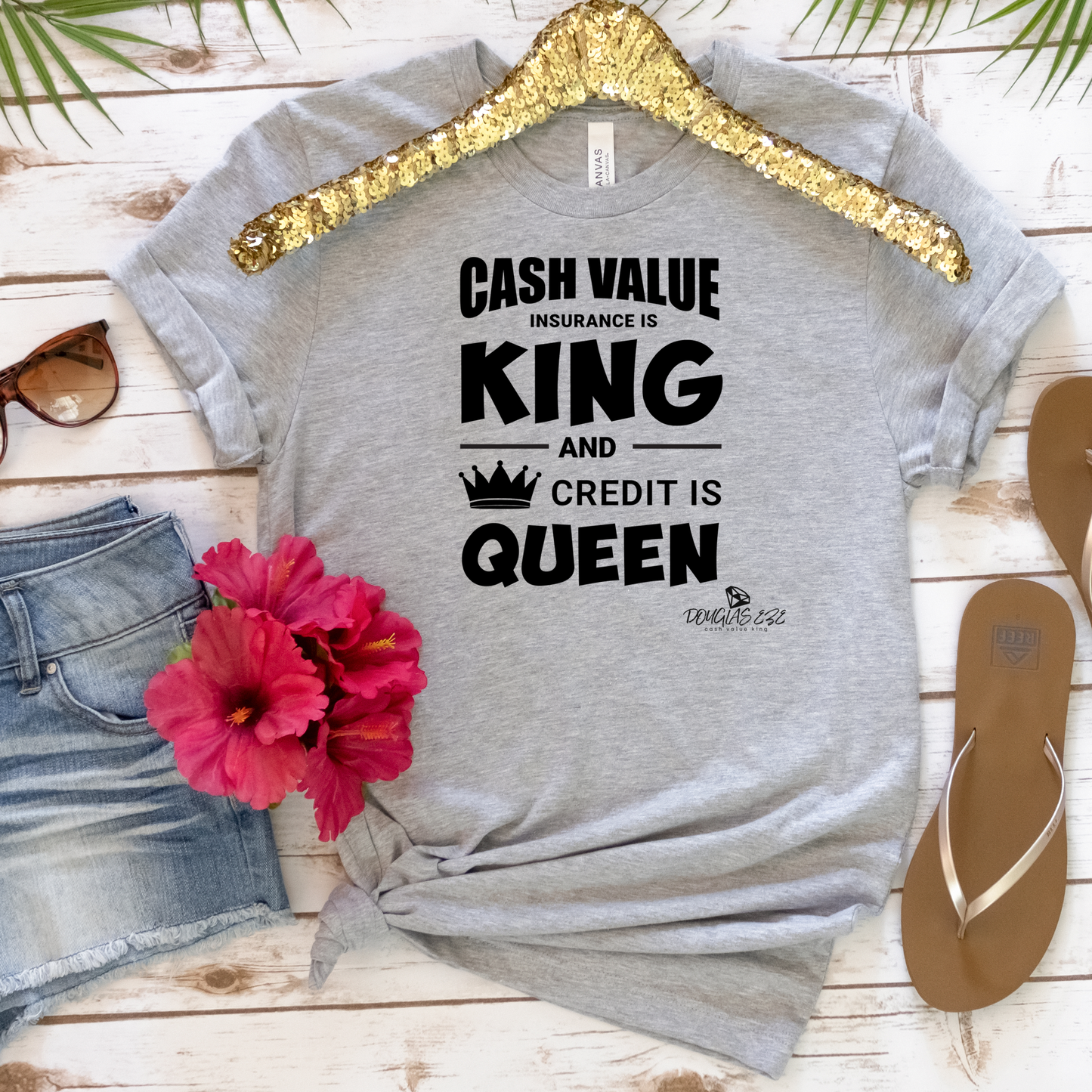 Short Sleeve Cash Value King women t shirt